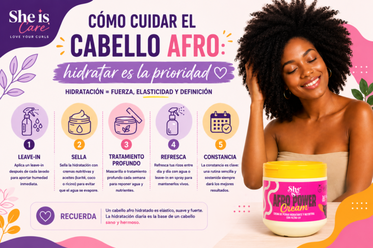 cuidado del cabello afro